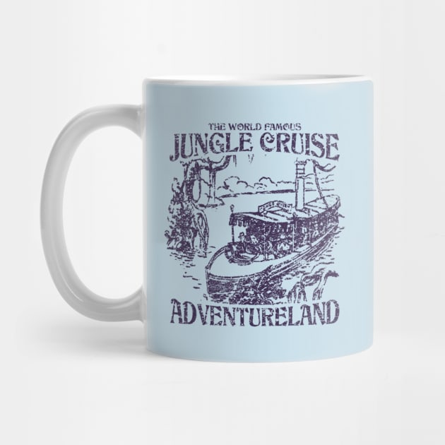 World Famous Jungle Cruise - Adventureland (Dark Blue) by Mouse Magic with John and Joie